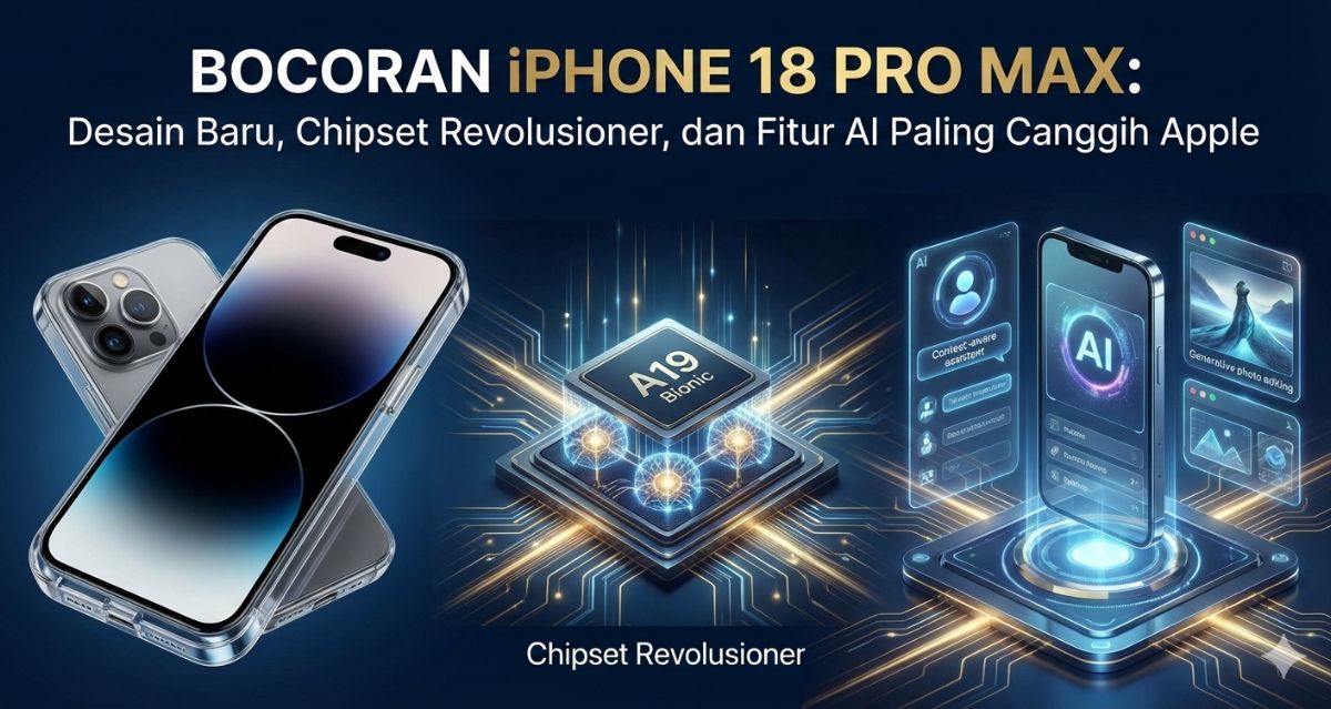 Bocoran iPhone 18 Pro Max: Desain Baru, Chipset Revolusioner, dan Fitur AI Paling Canggih Apple