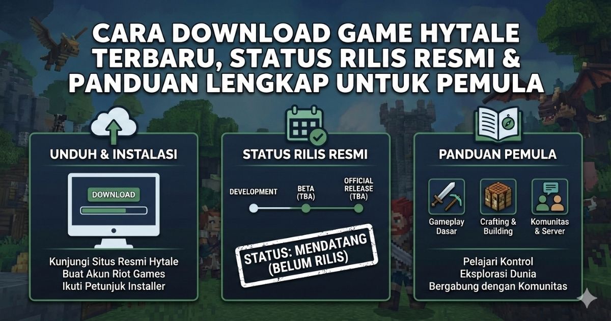 Cara Download Game Hytale Terbaru, Status Rilis Resmi & Panduan Lengkap untuk Pemula