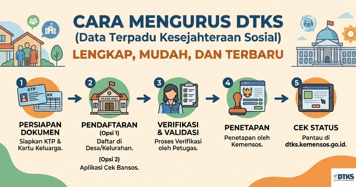 Cara Mengurus DTKS (Data Terpadu Kesejahteraan Sosial) Lengkap, Mudah, dan Terbaru