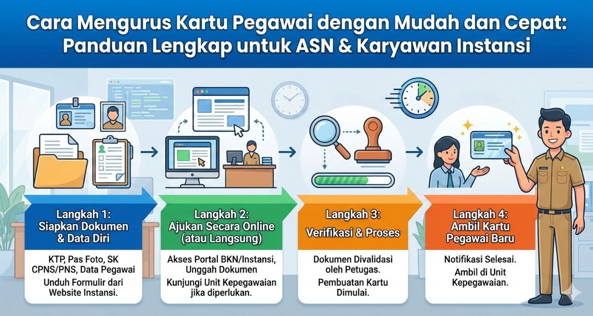 Cara Mengurus Kartu Pegawai dengan Mudah dan Cepat: Panduan Lengkap untuk ASN & Karyawan Instansi