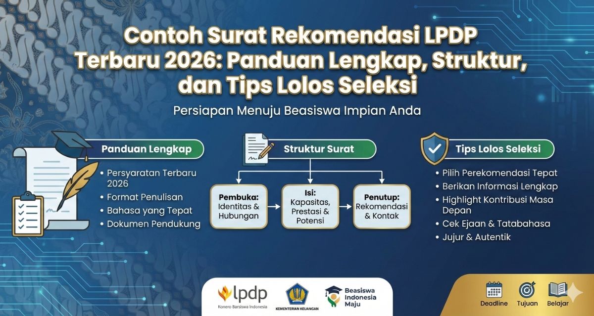 Contoh Surat Rekomendasi LPDP Terbaru 2026: Panduan Lengkap, Struktur, dan Tips Lolos Seleksi