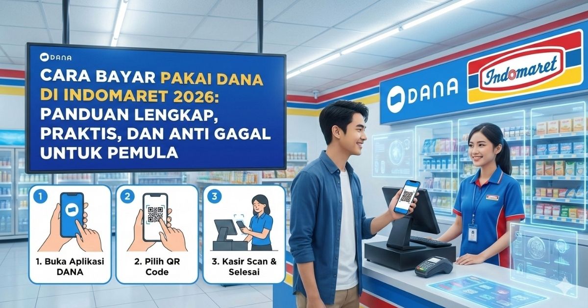 Cara Bayar Pakai DANA di Indomaret 2026: Panduan Lengkap, Praktis, dan Anti Gagal untuk Pemula