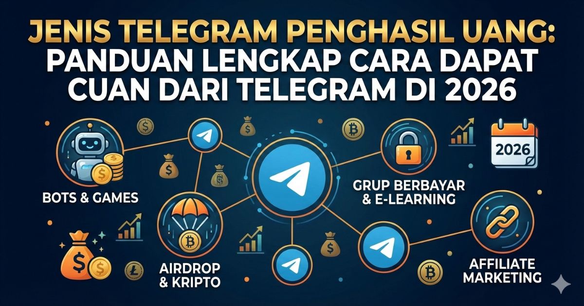 Jenis Telegram Penghasil Uang: Panduan Lengkap Cara Dapat Cuan dari Telegram di 2026