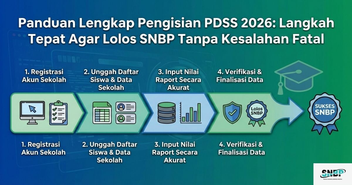 Panduan Lengkap Pengisian PDSS 2026 Langkah Tepat Agar Lolos SNBP Tanpa Kesalahan Fatal