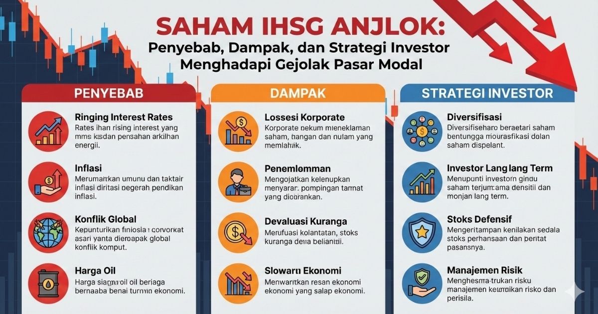 Saham IHSG Anjlok Penyebab, Dampak, dan Strategi Investor Menghadapi Gejolak Pasar Modal