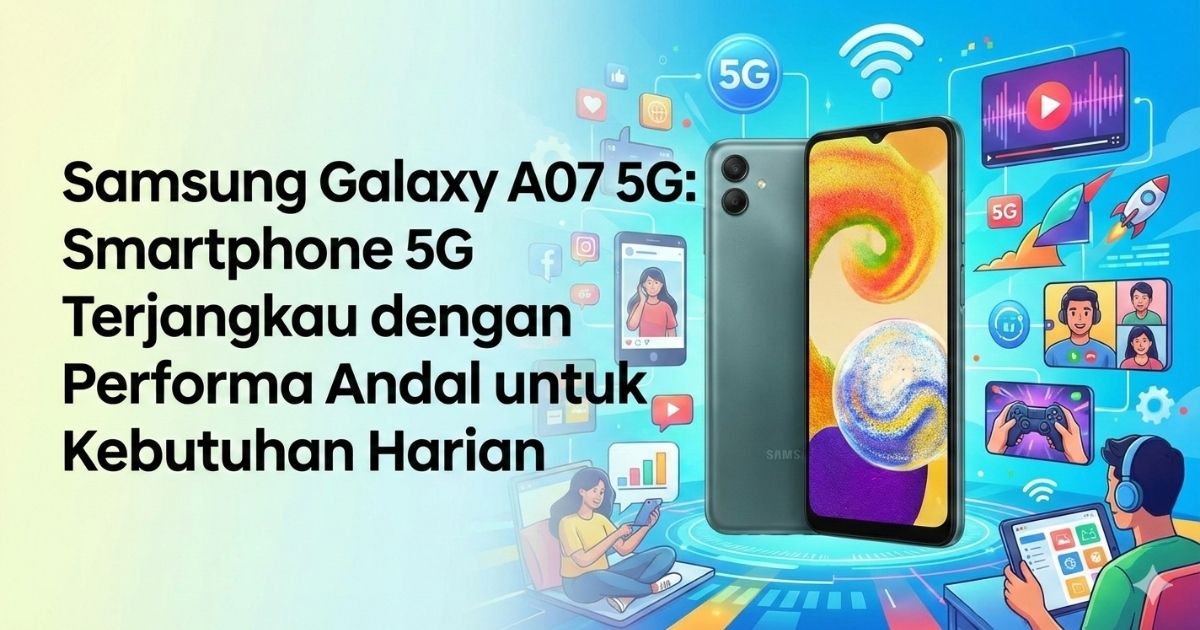 Samsung Galaxy A07 5G Smartphone 5G Terjangkau dengan Performa Andal untuk Kebutuhan Harian